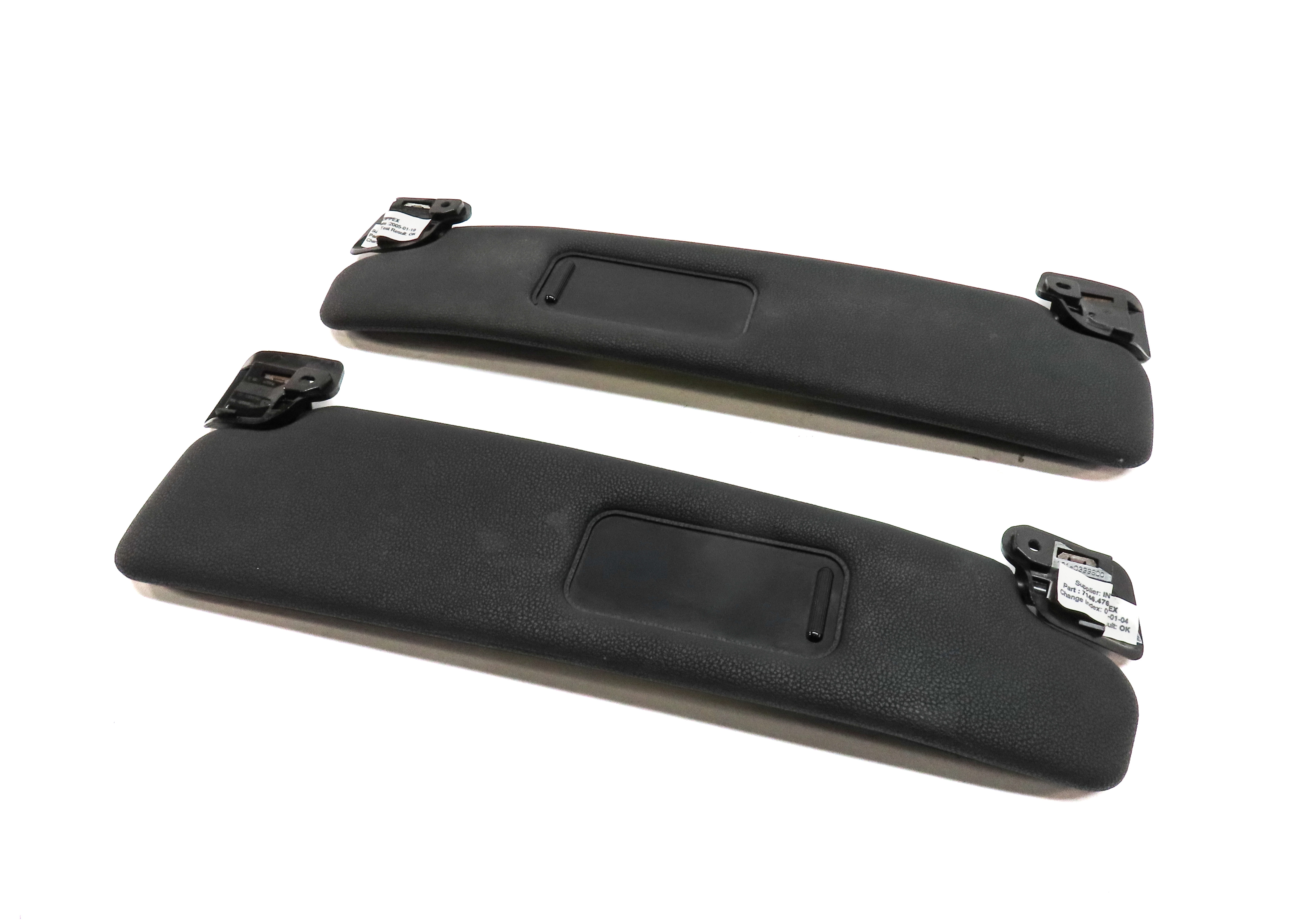 2003-2008 BMW Z4 (E85) FRONT LEFT & RIGHT SUN VISOR SUNVISOR SET (Black) — exact item pictured